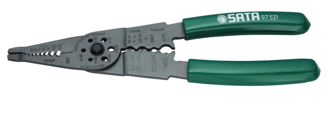 Electrical Wire Stripper and Crimper - SATA