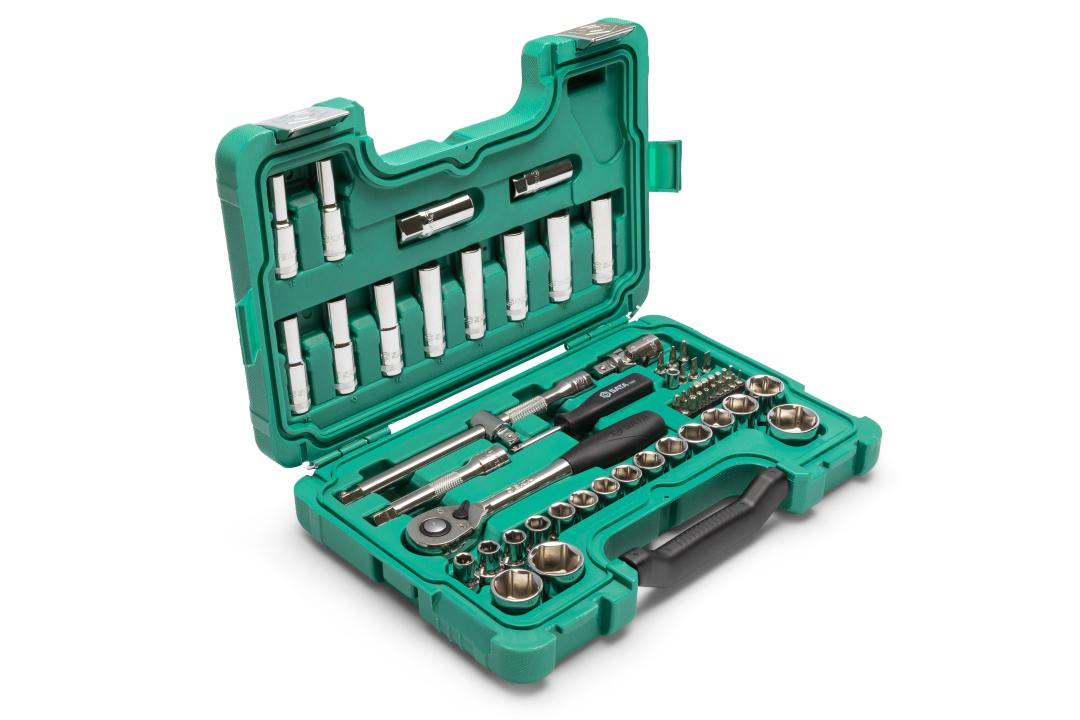 60 Pc. 1/2” Drive 6 Point Metric Socket Set SATA