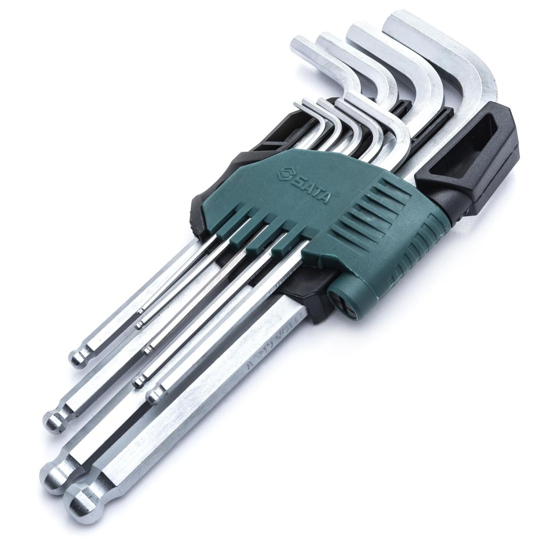 やすば‼️ 9 Pc. Metric Long Ball Point Hex Key Set - SATA