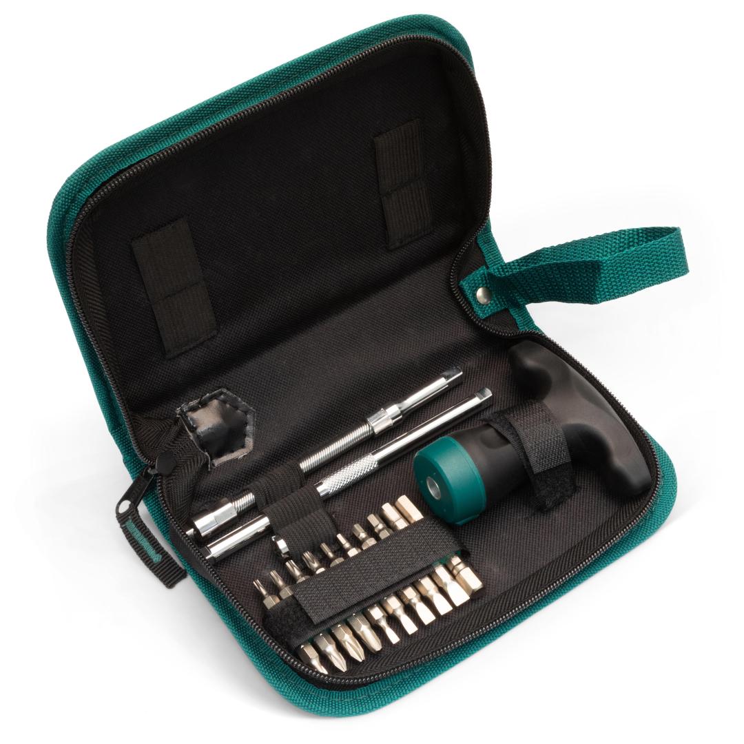 24 Pc. Ratcheting THandle Screwdriver Set SATA