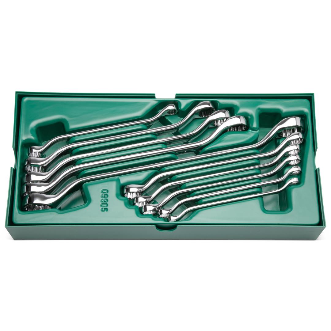 10 Pc. Metric Offset Box End Wrench Tray Set - SATA