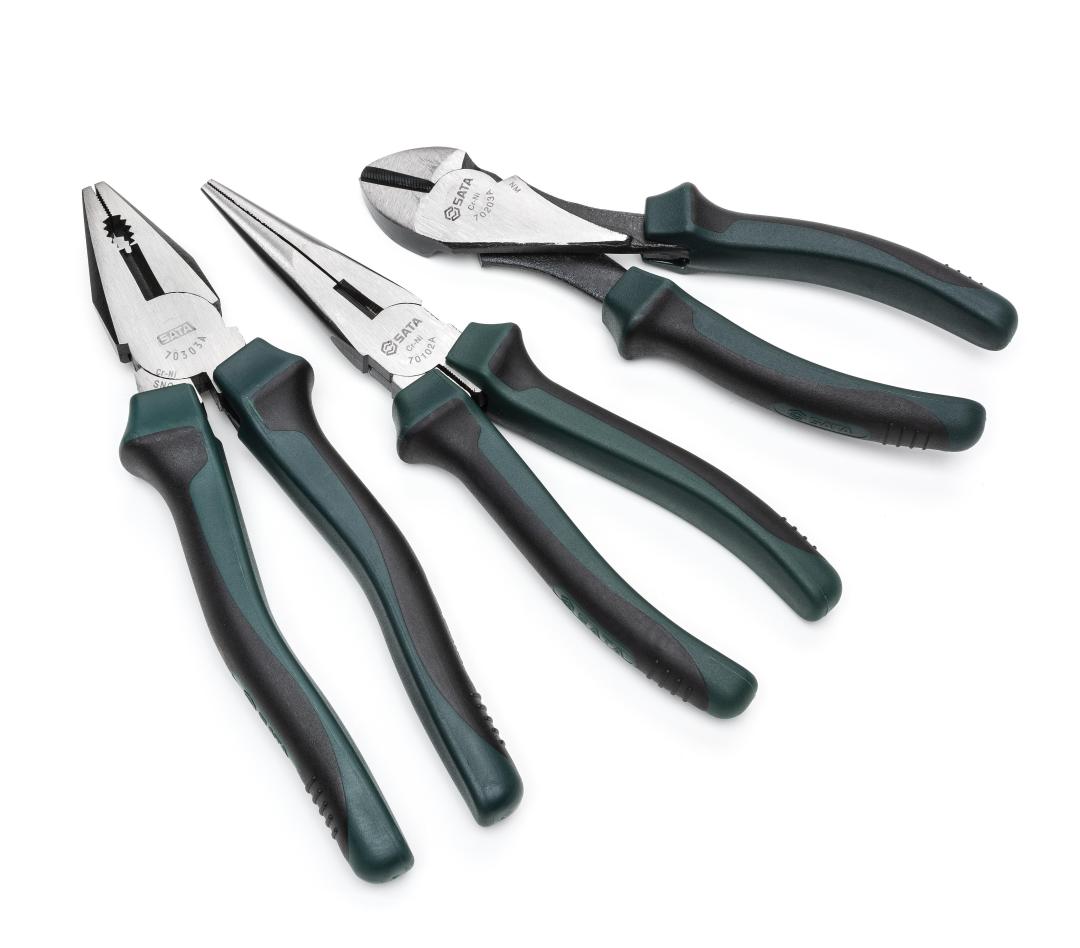 あ*ゅ様 KATO ダブルスリップポイント他多数 3 Pc. Pliers Set with Universal (8“), Long-Nose (8“) Diagonal (7