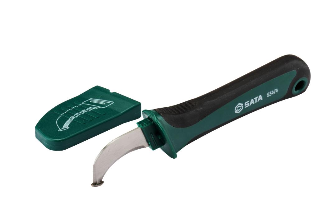 Wire Stripping Knife, Curved Blades - SATA