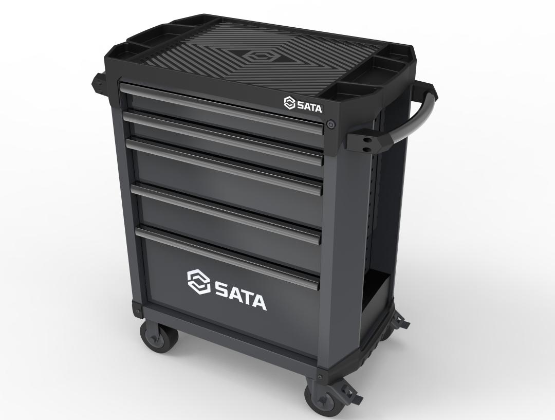 5 Drawer Tool Cabinet - Black - SATA