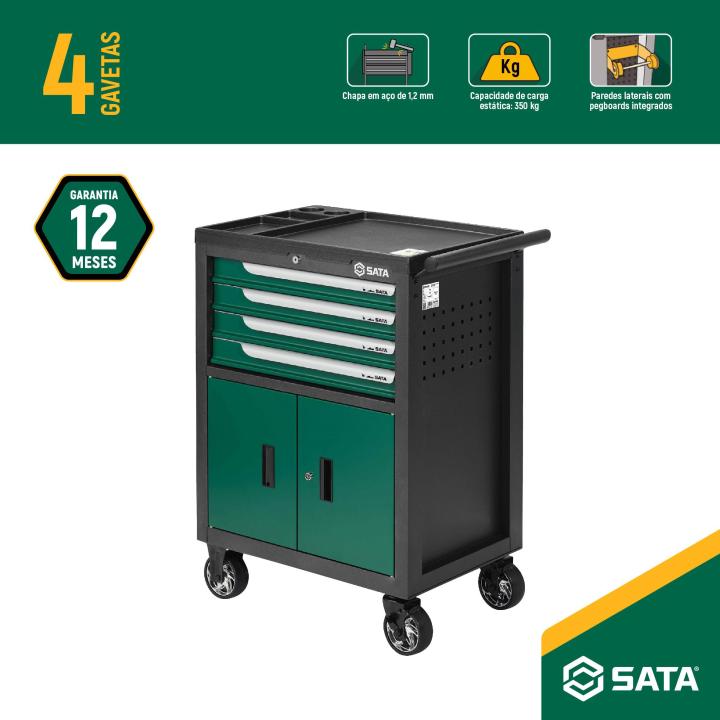 4 Drawer Roller Cabinet - Basic - SATA