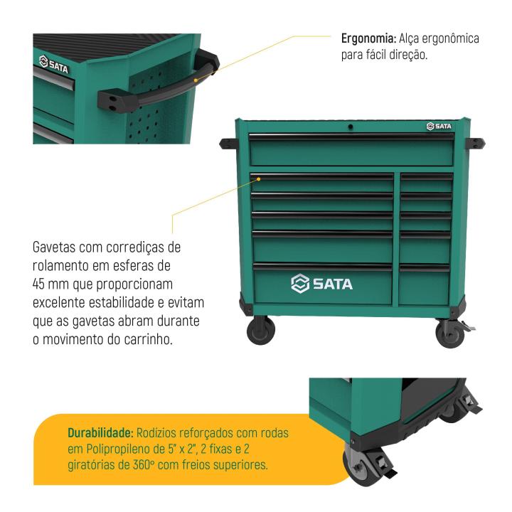 11 Drawer Tool Cabinet - SATA