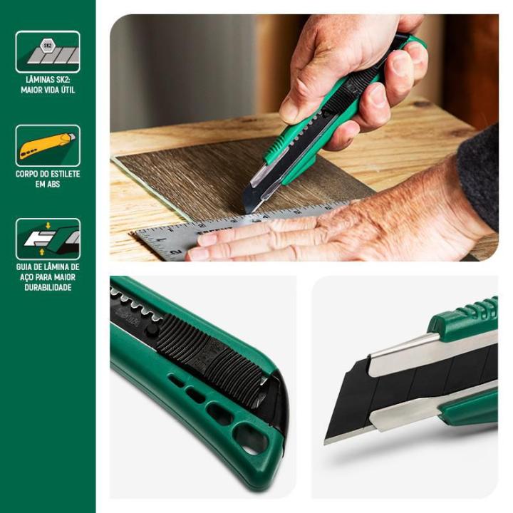 Plastic Snap-Off Knife, 8-Point, 18x100mm - SATA