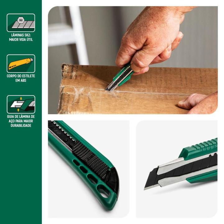 新品未使用　SRL 　PINCET / S-TOOL Plastic Snap-off Knife, 13-point, 9x80mm - SATA