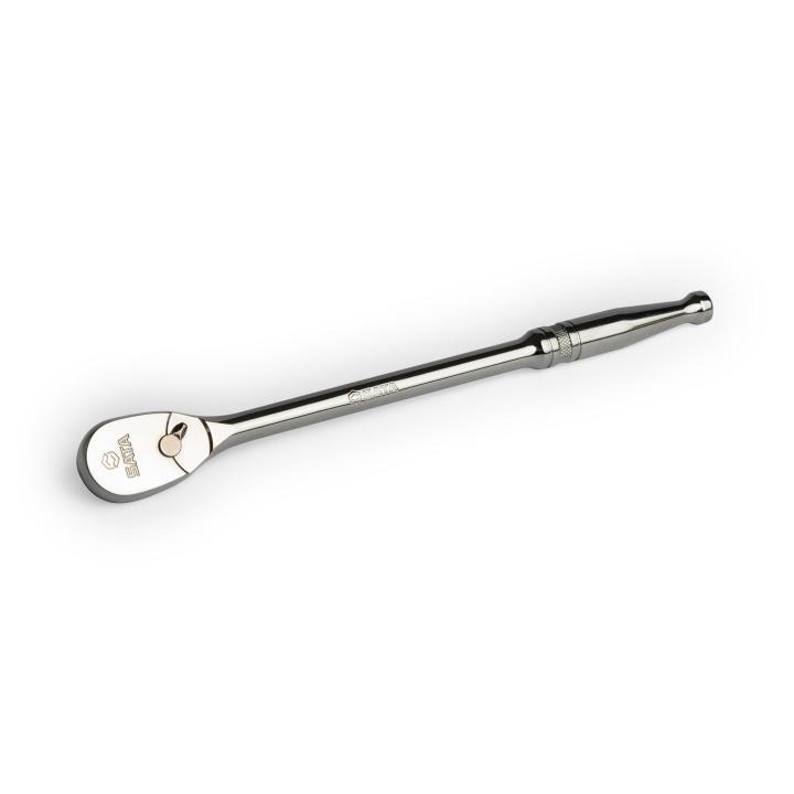 3/8” Drive Long handle Ratchet with plain handle (72 Teeth) - SATA