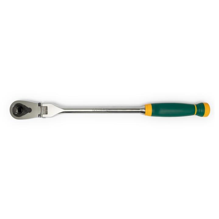 1/2” Drive Flex Head Long handle Ratchet with Comfort Grip handle