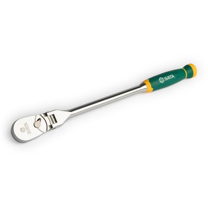 1/2” Drive Flex Head Long handle Ratchet with Comfort Grip handle