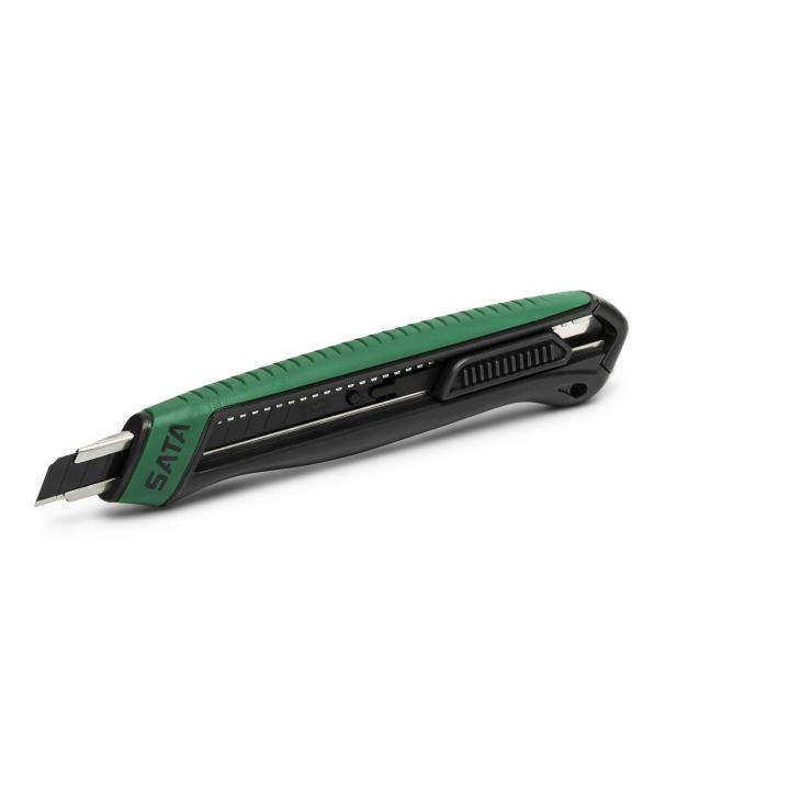 Rubber Grip Snap-Off Knife, 13-Point, 9x80mm - SATA