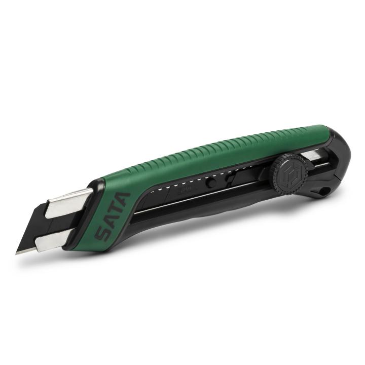 Rubber Grip Snap-Off Knife, 7-Point, 25x125mm - SATA
