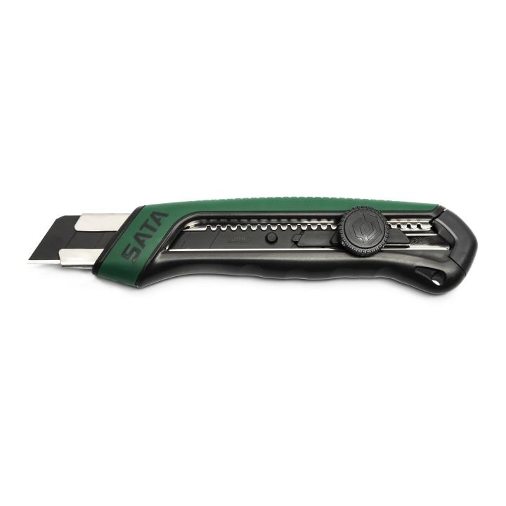 Rubber Grip Snap-Off Knife, 7-Point, 25x125mm - SATA