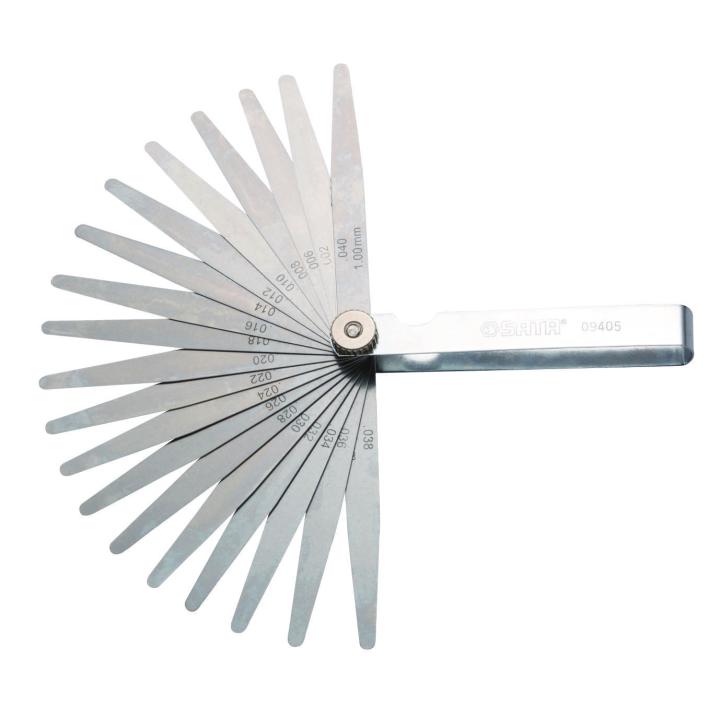23 Pc. Feeler Gauge Set 0.02-1.00mm - SATA
