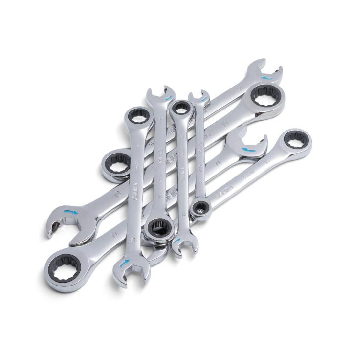 8 Pc. Metric Double Ratcheting Wrench Set - SATA