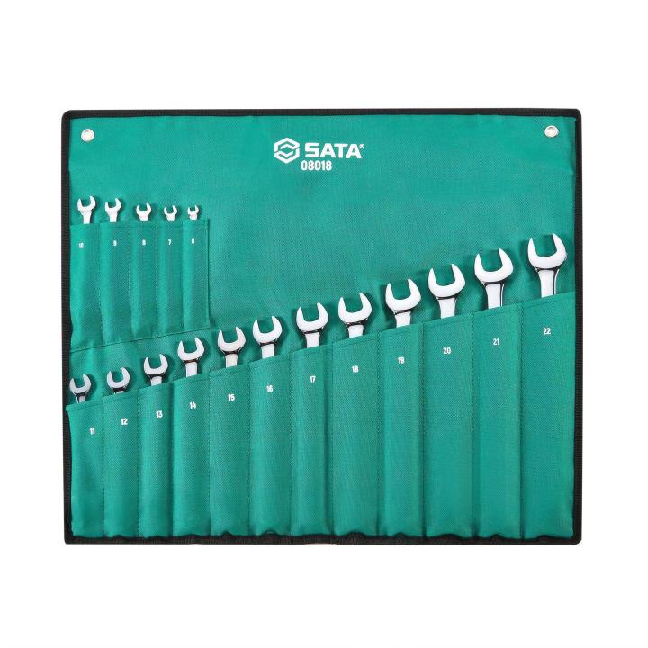 Metric offset wrench set top