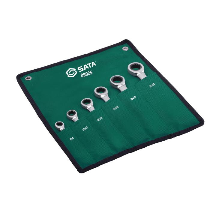 6 Pc. Metric Double Box Ratcheting Wrench Set - SATA