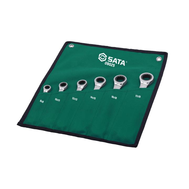 6 Pc. Metric Double Box Ratcheting Wrench Set - SATA
