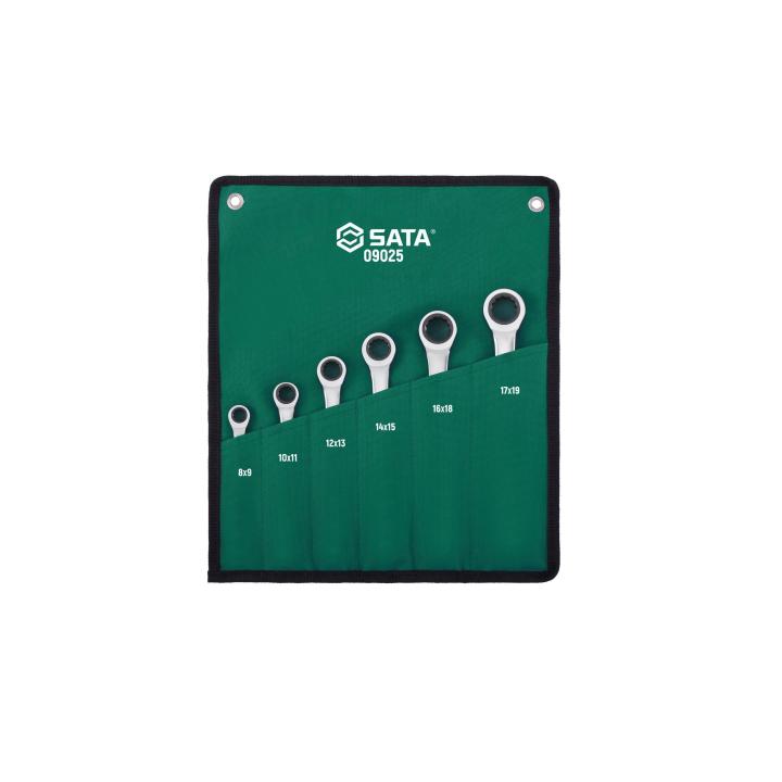 6 Pc. Metric Double Box Ratcheting Wrench Set - SATA