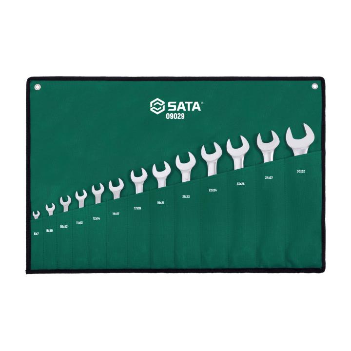 13 Pc. Metric Double Open End Wrench Set - SATA