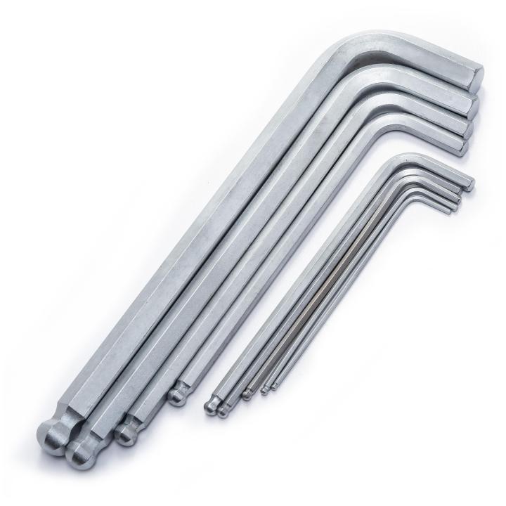 9 Pc. Metric Long Ball Point Hex Key Set - SATA