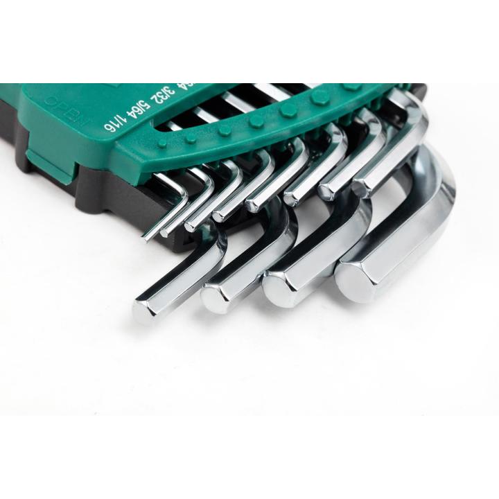 12 Pc. SAE Long Ball Point Hex Key Set - SATA