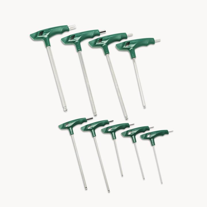 9 Pc. T-Handle Ball Point Hex Key Set - SATA