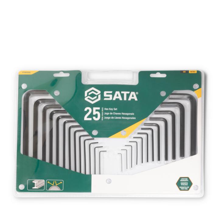 25 Pc. Metric/SAE Hex Key Set - SATA