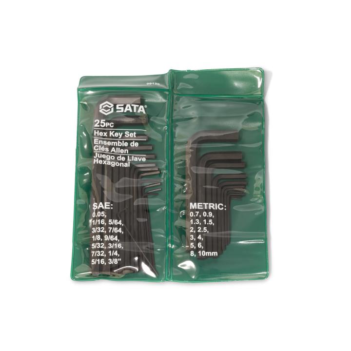 25 Pc. Metric/SAE Hex Key Set - SATA