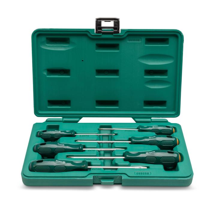 6 Pc. Acetate Combination Screwdriver Set - SATA
