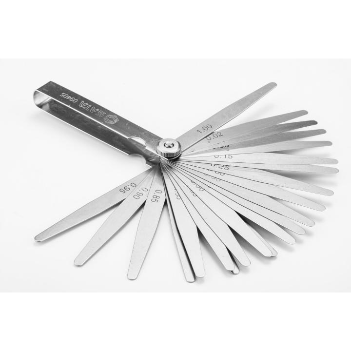 23 Pc. Feeler Gauge Set 0.02-1.00mm - SATA