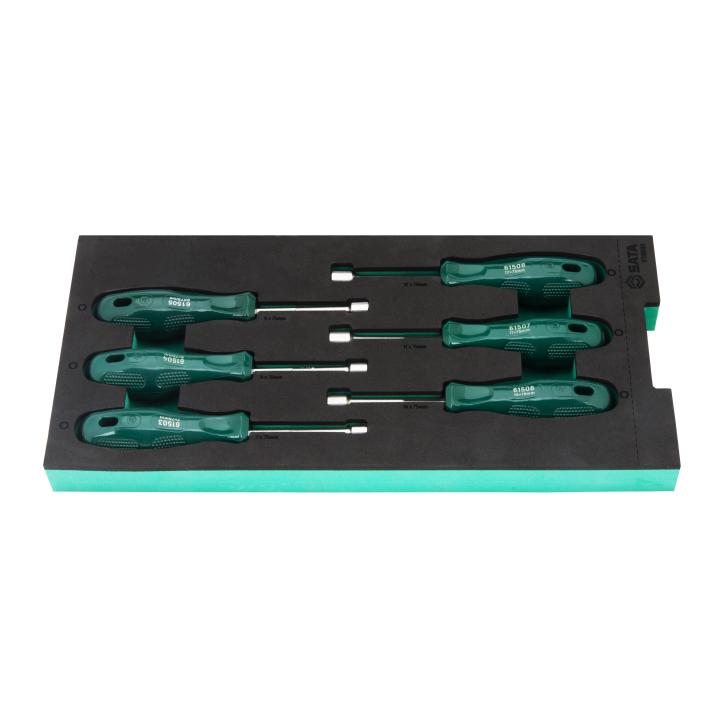 TAGRIGHT セット 6 Pc. Acetate Nut Driver Tray Set - SATA