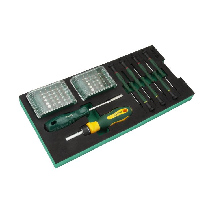 71 Pc. Bit and Precision Screwdriver Tray Set - SATA