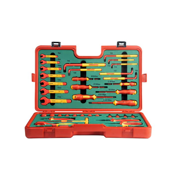 39 Pc. 3/8” Drive VDE Insulated Mechanics Tool Set - SATA