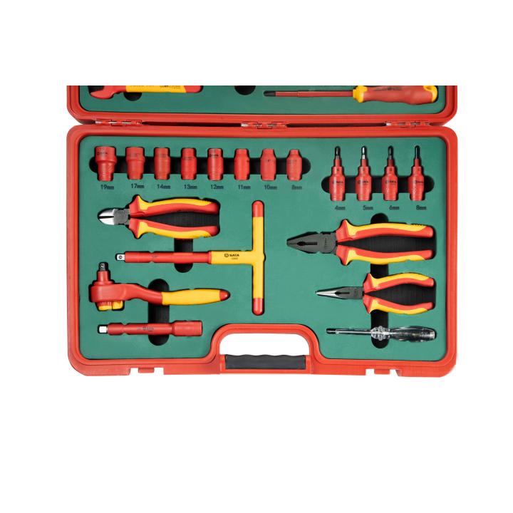 39 Pc. 3/8” Drive VDE Insulated Mechanics Tool Set - SATA