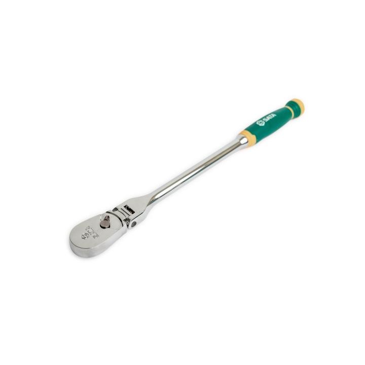 1/2” Drive Flex Head Long handle Ratchet with Comfort Grip handle