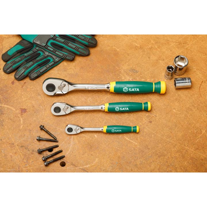 3 Pc. 72-Tooth Grip Ratchet Set - SATA