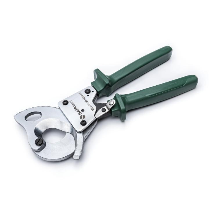 Ratcheting shop cable cutters