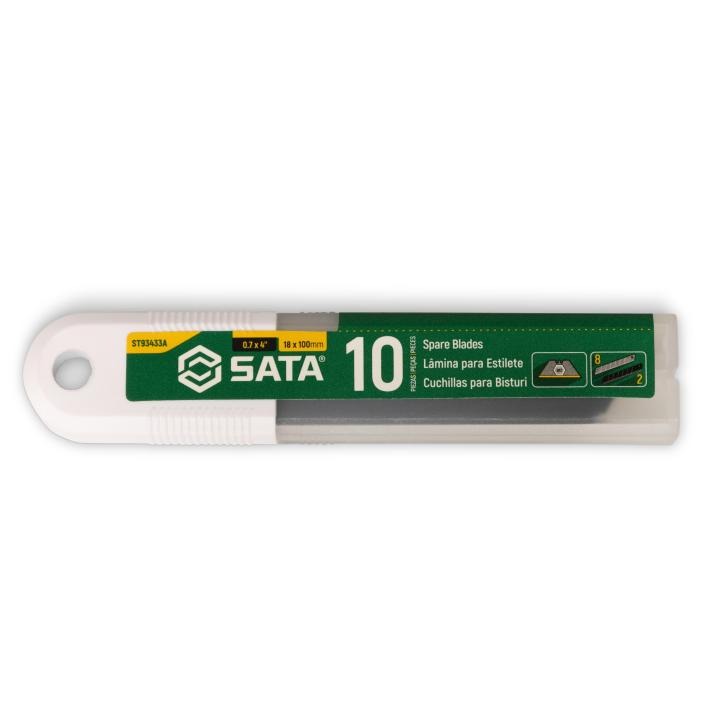 10 Pc. Spare Blades, 8-Point, 18x100mm - SATA