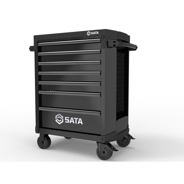 7 Drawer Tool Cabinet - Black - SATA