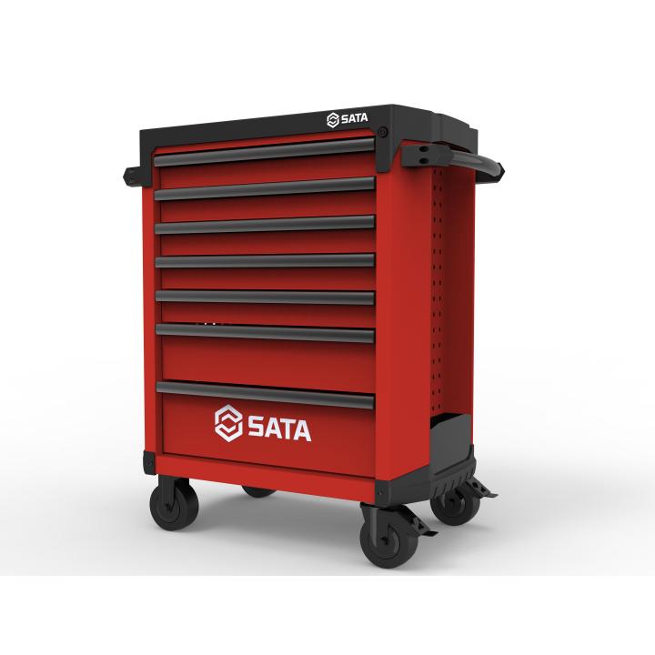 7 Drawer Tool Cabinet - Red - SATA