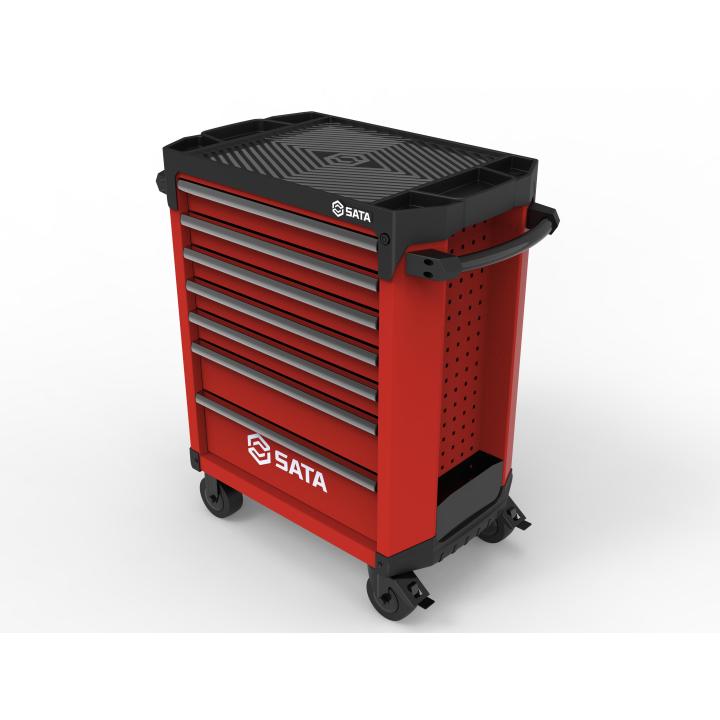 7 Drawer Tool Cabinet - Red - SATA