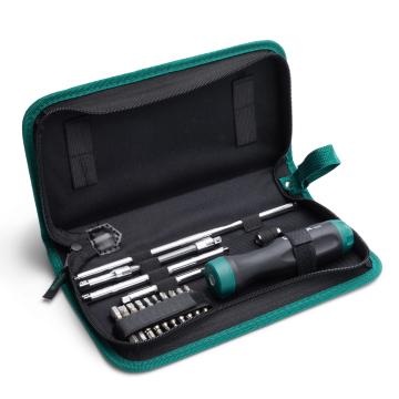 24 Pc. Ratcheting T-Handle Screwdriver Set - SATA