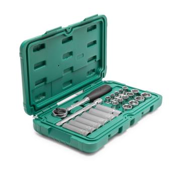 SATA 151-teiliges Steckschlüssel-Set – SAE & Metrisch, 1/4, 3/8, 1/2 Zoll Antrieb, ST09514